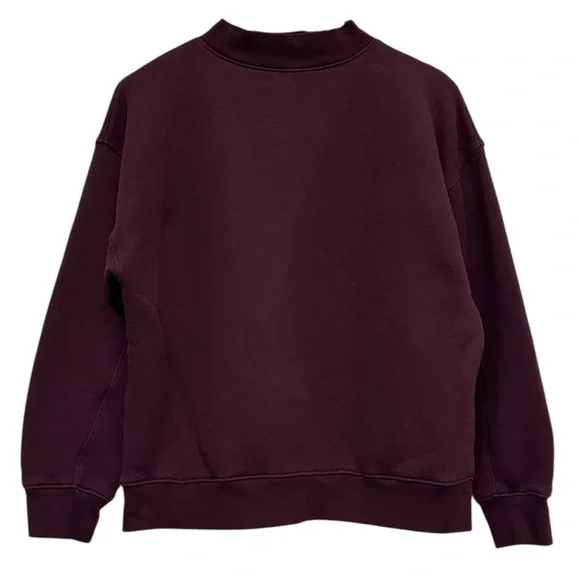 J. Crew Heritage Terry Sweatsuit Mockneck Sweatshirt Wide Leg Jogger Size Small - Picture 6 of 11